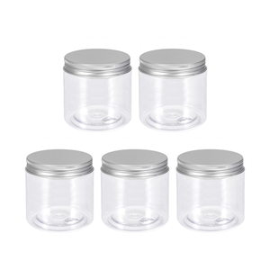 Bán buôn cấp thực phẩm lọ nhựa container 350ml 8oz hạt điều & hạt đậu phộng bơ lưu trữ thực phẩm Jar với nắp nhôm - Product Image 3