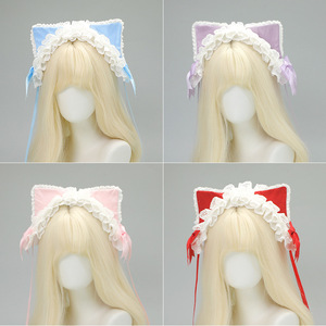 Diadema Original para Hombre, Estilo Café con Leche, Dulce y Linda, con Orejas de Gato, Pasador de Pelo con Lazo, Estilo Lolita Japonés, Accesorio para la Cabeza, Meow Meow DREAM FASHION ODM - Product Image 3