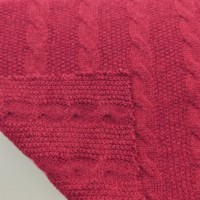 Tissu de doublure jacquard en maille torsadée 470 GSM 140 CM Mélange acrylique polyester nylon pour la confection de robes