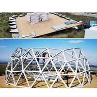Tente de stockage extérieure performante à coût élevé Grande tente de fête Toit transparent Mariage Yourte hexagonale pour événement