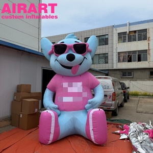 Oso Inflable Personalizado con <span class=keywords><strong>Gafas</strong></span> Negras para Actividades al Aire Libre - Product Image 6