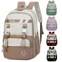 Sac à dos souple de voyage pour étudiants, style universitaire, avec fermeture éclair, bretelles doubles en Oxford, unisexe, capacité 36-56L