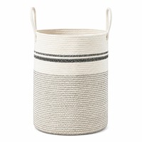 Panier de rangement élégant et moderne pour la chambre d'enfant - Panier à linge en corde tressée pour vêtements sales et jouets pour bébés