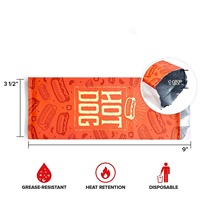 Envoltorios de Alimentos de Papel de Aluminio Resistentes a la Grasa, Bolsas para Hot Dogs para Bares de Aperitivos, Puestos de Comida, Camiones de Comida, Puestos de Comida para Llevar