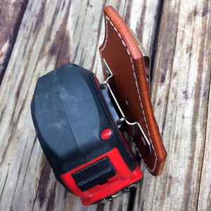 Cross-border PU <b>leather</b> outdoor work tape measure waist bag protective cover ruler hammer waist suspension belt waist <b>tool</b> bag - Product Image 3