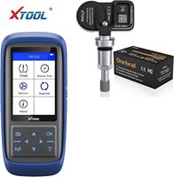 XTOOL TS100 Capteur 2 en 1 compatible 315MHz 433MHz Programmeur TPMS Système de surveillance de la pression des pneus