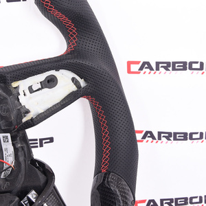 Volante de fibra de carbono personalizado para coche <span class=keywords><strong>Audi</strong></span>, volante personalizado de fibra de carbono con led para vehículo <span class=keywords><strong>Audi</strong></span> A3 A4 A5 TT RS R8 - Product Image 4