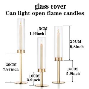 Supports de bougies dorés à 5 bras, 6 bras, 8 têtes pour décoration de fond de mariage, <span class=keywords><strong>chandelier</strong></span> de Thanksgiving et centre de table - Product Image 6