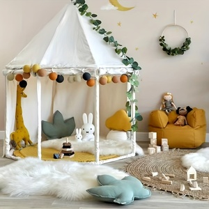 Carpa de Lona Octogonal de Estilo Nórdico, Carpa Infantil Personalizada para Acampar en Interiores, Juguetes para Niños, Casa de Juegos para Bebés, Casa Pequeña de Lujo para Niños - Product Image 1