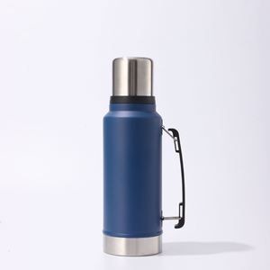 Nouvelle conception, grande capacité, tasse à café en acier inoxydable à double paroi, anti-fuite, pour les voyages en plein air, 1000 ml, 1400 ml, thermos sous vide - Product Image 1