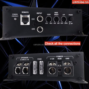 Amplificateur de subwoofer pour <span class=keywords><strong>voiture</strong></span> Mono RMS 600W 2 ohms Amp Peak <span class=keywords><strong>1200W</strong></span> Class D Amplificateur de <span class=keywords><strong>voiture</strong></span> Monobloc pour haut-parleurs de subwoofer 8 10 12 pouces - Product Image 4