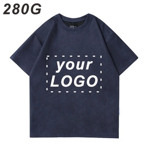 T-Shirt Vintage Retrò Hip Hop da <span class=keywords><strong>Uomo</strong></span> in Cotone Pettinato, Stile Street, con Motivo a Pois, Logo Personalizzabile - Product Image 3