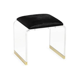 Pu Leather Convertible Modern Clear Acrylic Step <strong>Stool</strong> for <strong>Bedroom</strong> Apartment Supermarket Use - Product Image 5