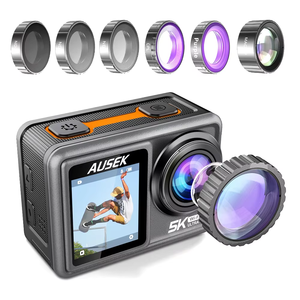 Cao cấp 6 trục ổn định 5K Camera hành động với 6 Bộ lọc màn hình cảm ứng tầm nhìn ban đêm Camera thể thao 4K 60 <span class=keywords><strong>fps</strong></span> wifi từ xa <span class=keywords><strong>cam</strong></span> - Product Image 2