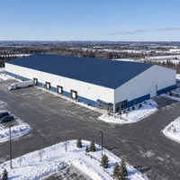 Bâtiment métallique préfabriqué pour entrepôt, atelier ou bureau, avec panneaux isolants en acier, 350W, pour climat froid, certifié CSA