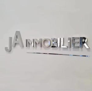 Logotipo Personalizado de Fábrica China, Logotipo para Exteriores, Logotipo Comercial Metálico 3D, Logotipo Frontal, <span class=keywords><strong>Letras</strong></span> de Canal Trasero - Product Image 4