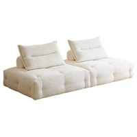 Ensemble de canapés modulaires en chenille Gleam, style italien minimaliste vintage noir, pour salon, avec unités cubiques mobiles, directement de l'usine