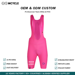 Pantalones Cortos de Ciclismo Personalizados OEM Mcycle, Transpirables, Compresivos, Sin Costuras, Acolchados, con Tirantes para Ciclismo - Product Image 1