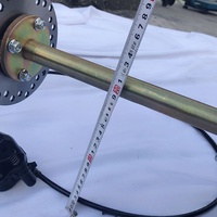 Ensemble d'essieu arrière complet en aluminium de 85 cm, frein à disque à bride 4 trous, roues de 7 pouces, pièces de modification pour kart, VTT, quad, buggy DIY