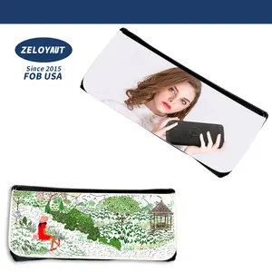 ZELOYAUT Sublimation Glasses Cases PU White And Black 16*7cm Hot Selling Design Wholesale Custom Printing High Quality