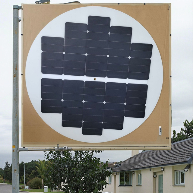 Round Shape Irregular Flexible Solar Panel 45W-80W for Outdoor Street Garden Light Power Supplier Off Grid System