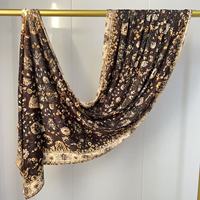 Hijab Muslimah Premium Baru, Lembut, Bernapas, Ringan, Elegan, Pashmina, Hijab Jersey Bermotif