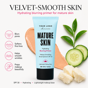 ODM Hydrating Makeup Base Soft Velvet Finish Sunscreen Care Shea Butter Green Tea Perfect Base Smoothing Daily Hydrating <b>Primer</b> - Product Image 4