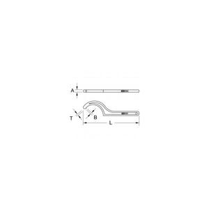 KS <b>TOOLS</b> - 517.1476 Fixed <b>hook</b> wrench with pin - EAN 4042146558515 WRENCHES <b>HOOK</b> AND PIN SPANNER WRENCHES - Product Image 2