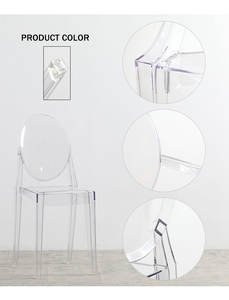 <span class=keywords><strong>Chaise</strong></span> transparente en acrylique cristal moderne de style <span class=keywords><strong>Victoria</strong></span> du milieu du siècle, sans accoudoirs, pour mariage, fête, événement, vente en gros - Product Image 2