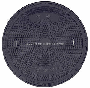 Couverture de regard ronde en fibre de verre étanche, grille de drainage FRP BMC pour voie publique, système de drainage de rue de haute qualité - Product Image 6