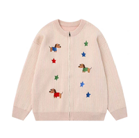Cardigan en tricot décontracté pour femme, indispensable pour l'hiver, anti-rides, tissu doux en élasthanne/coton, couleurs neutres et vibrantes, pull