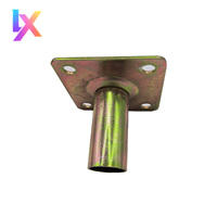 Base et plaque de support en acier galvanisé Q235 pour échafaudage, panneaux de coffrage et utilisation en centre commercial
