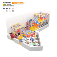 Équipement de terrain de jeu intérieur pour enfants : aire de jeux en mousse souple, trampoline, bac à sable, toboggan, structure d'escalade, parc d'attractions écologique en bois et acier inoxydable
