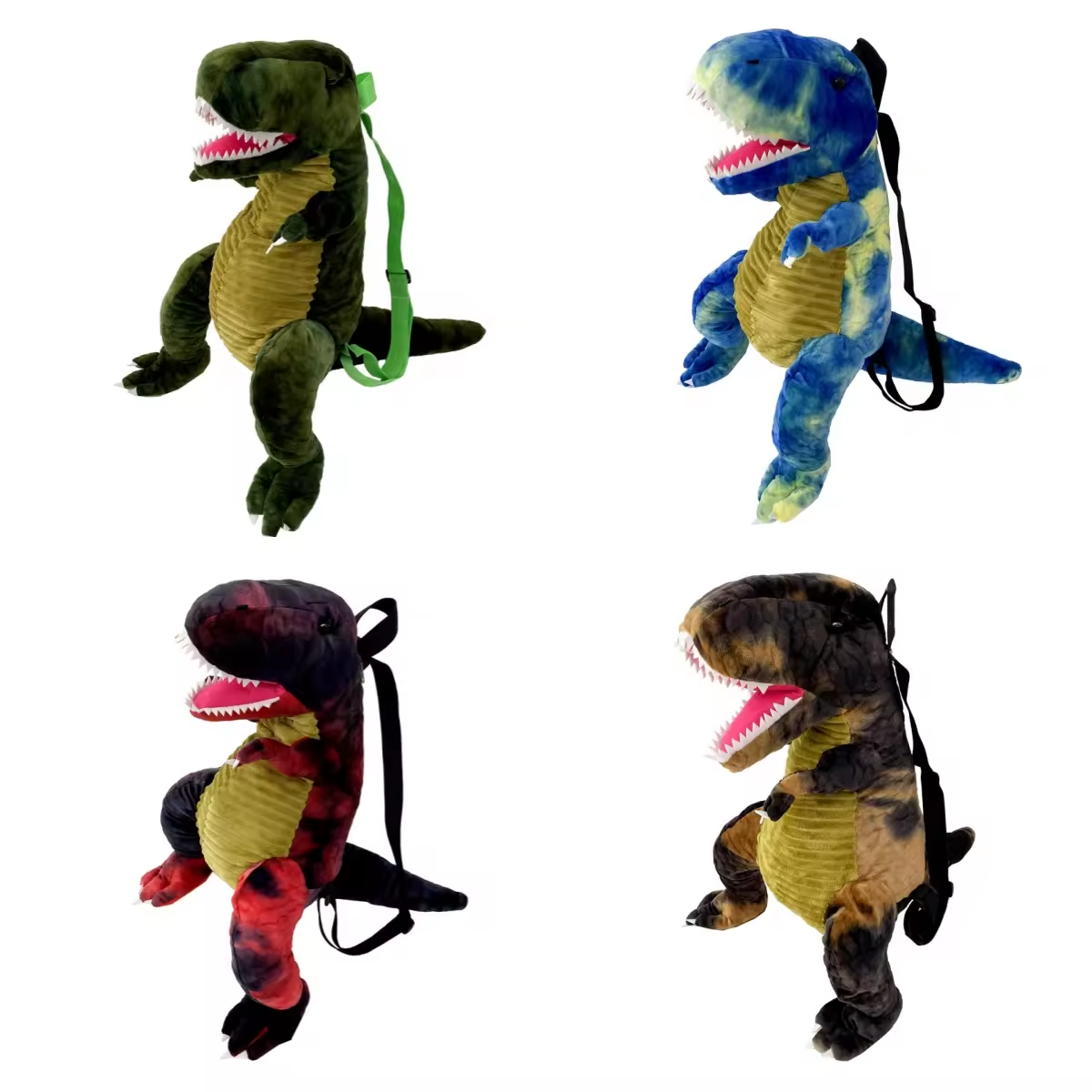 Cartoon Bag Dinosaur Plush Toy Funny Plush Toy Backpack Tyrannosaurus  Triceratops Children's Backpack Custom Logo Plush Backpack
