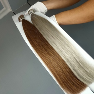 Jasminebeauty Luxury Virgin <b>Russian</b> Flat Tip Keratin Hair Extensions 22 Inch Invisible Balayage - Product Image 1