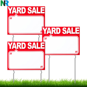 ป้ายป้ายข้างสนามธุรกิจพลาสติก18X24พร้อมเสา - Product Image 2