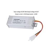 Convertisseur de scooter électrique 24V-60V 36V-72V 48V-120V 12V-15A/180W pour adaptateur de pièces de véhicules électriques