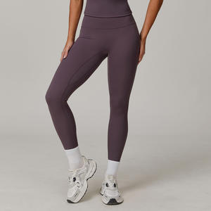 Pantaloni da Yoga a vita alta alla moda nude-<span class=keywords><strong>Leggings</strong></span> spazzolati con Lifting e <span class=keywords><strong>effetto</strong></span> dimagrante per gli allenamenti - Product Image 3