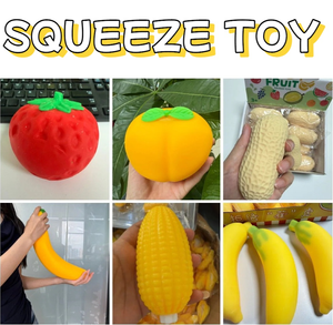 HotTrend Jouet à presser en forme de fruit, doux, à remontée lente, sensoriel, anti-stress et anti-anxiété pour enfants et adultes - Product Image 6