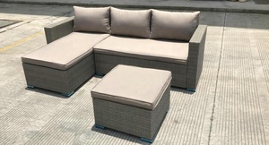 <span class=keywords><strong>Jardin</strong></span> Rotin/Osier Sectionnel Canapé Ensemble avec Coin <span class=keywords><strong>Salon</strong></span> Canapé et Canapé <span class=keywords><strong>2</strong></span> <span class=keywords><strong>Places</strong></span> et Tabouret - Product Image 6