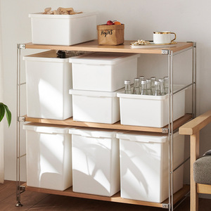Clothing Organizer <b>Storage</b> <b>Box</b> Rectangular With Lid Stackable For Clothes Underwear Home <b>Kitchen</b> Use - Product Image 2