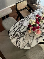 Calacatta viola arabescato carreaux de mur de style marbre carreaux de table à manger en quartzite de luxe carreaux