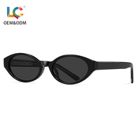 Lunettes de soleil de haute qualité avec monture PC, polarisées UV400, petites, ovales, fines, vintage, pour les trajets quotidiens, pour femmes