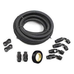 Teflon Oil Hose Kit AN6 AN8 AN10 Braided <b>PTFE</b> Hose 3.6m 6m Aluminum Alloy Fittings For Car Modification - Product Image 1