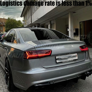 สปอยเลอร์หลังขนาดใหญ่สำหรับ Audi A6 C7 ปี 2011-18 วัสดุ ABS คุณภาพสูง สปอยเลอร์ฝากระโปรงท้ายรถยนต์ ปีกหลัง สปอยเลอร์ท้ายรถ อุปกรณ์ตกแต่งเฉพาะรุ่น S6 - Product Image 2