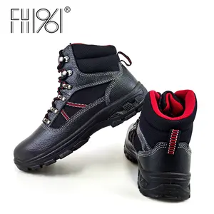 FH1961Hot Sale Safety Shoes Anti-puncture Work Waterproof Steel Toe Men Safety Shoes Leather With Fast Delivery