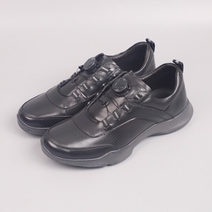 Chaussures en cuir véritable pour homme Brock à lacets - Style vintage britannique décontracté pour le bureau et la carrière - Product Image 1