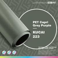 Harga Pabrik PET Capri Grey Purple Dekorasi Vinyl Wrap Film Penutup Mobil Film Pembungkus Mobil