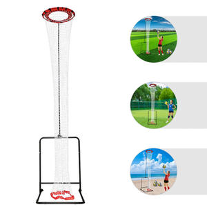 Rete da allenamento per pallavolo, attrezzatura per l'allenamento del setter, altezza e angolazione regolabili, base robusta in acciaio per uso interno ed esterno. - Product Image 5