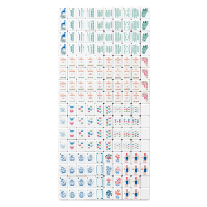 Juego de Mahjong Americano Estilo Mono Rosa Claro, 4 Capas de Acrílico y Melamina, 160 Fichas, Lujo de <span class=keywords><strong>Casino</strong></span>, Portátil y Duradero - Product Image 3